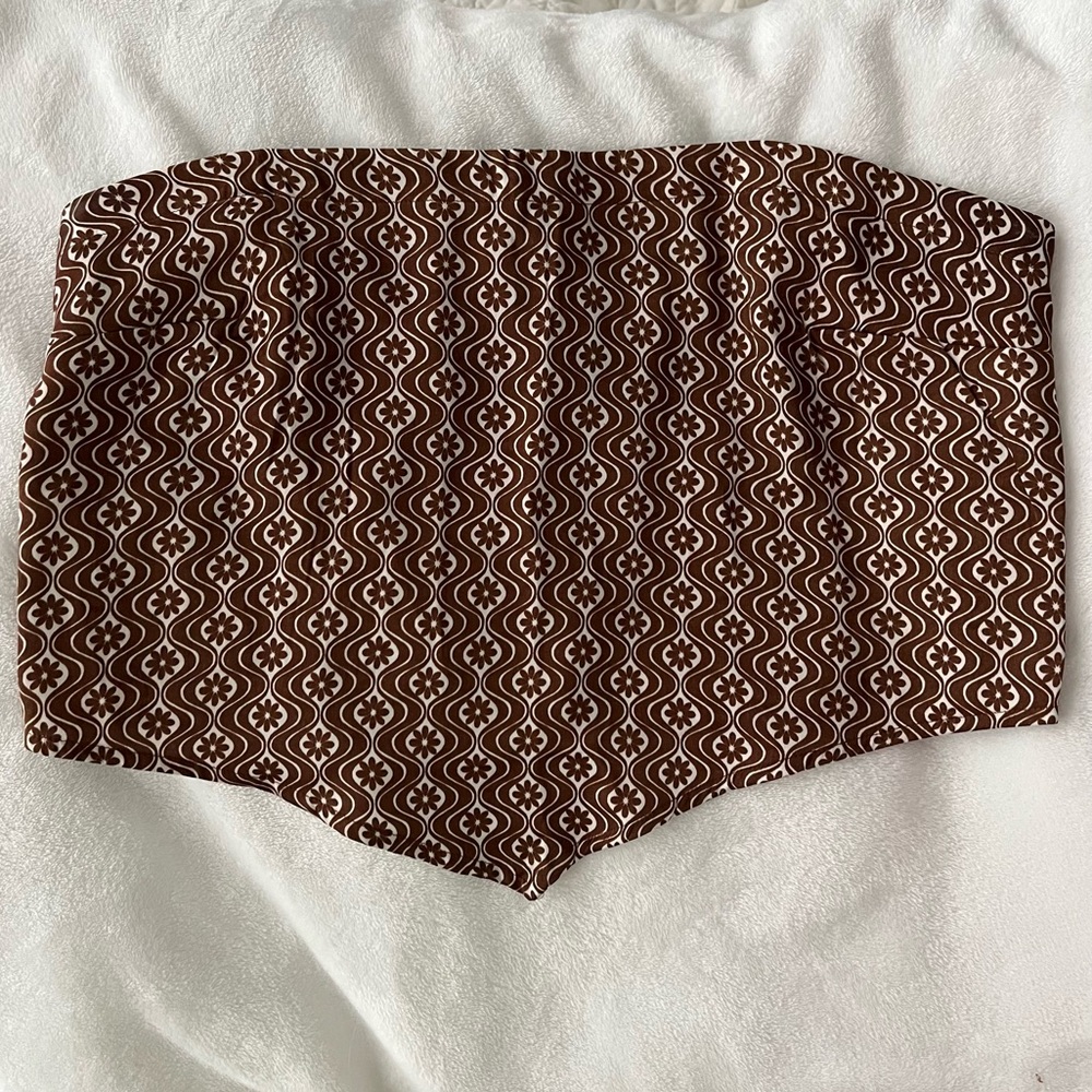 Hollister Satin Strapless Top